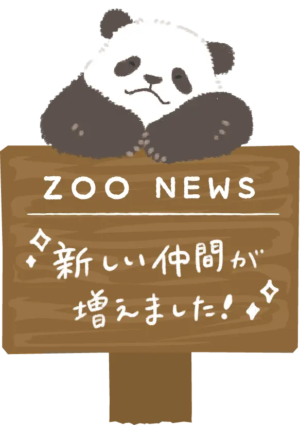 ZOO NEWS 新しい仲間が増えました！